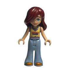 Minifigurka LEGO Paisley - Bright Light Yellow Top, Bright Light Blue Pants