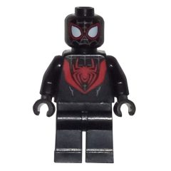 Minifigurka LEGO Spider-Man (Miles Morales), Large Red Spider Symbol