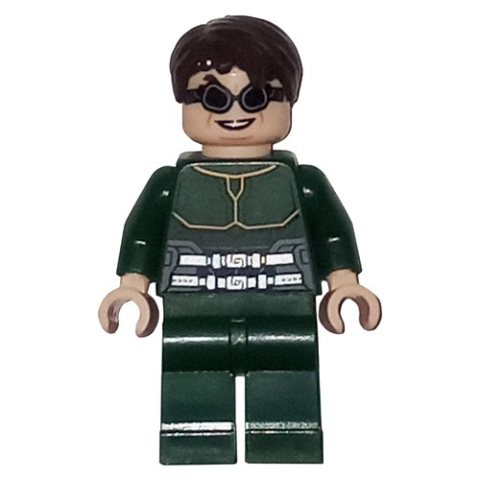 Minifigurka LEGO Dr. Octopus / Doc Ock, Dark Green Outfit, Black Goggles