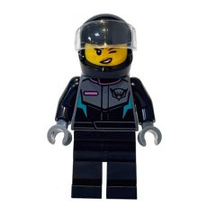 Minifigurka LEGO Pilot, Black Suit, Helmet