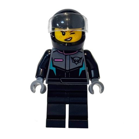 Minifigurka LEGO Pilot, Black Suit, Helmet