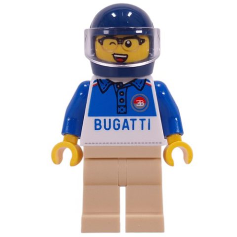 Minifigurka LEGO Race Driver, Bugatti