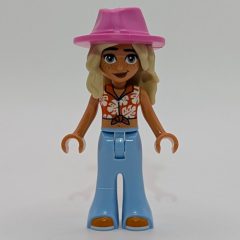 Minifigurka LEGO Sage, Reddish Orange Top, Bright Light Blue Pants