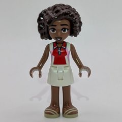 Minifigurka LEGO Aliya, Red Top, With Skirt