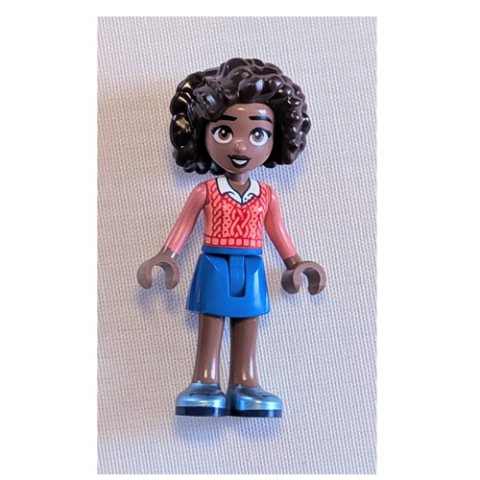 Minifigurka LEGO Aliya, Coral Top, Blue Skirt