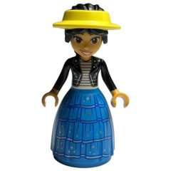 Minifigurka LEGO Liann, Black Jacket, Dark Azure Gown