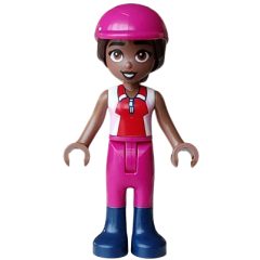 Minifigurka LEGO Aliya, Magenta Riding Outfit, Helmet