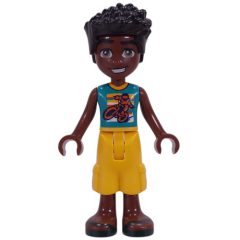 Minifigurka LEGO Zac, Dark Turquoise Top, Yellow Pants