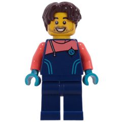 Minifigurka LEGO Arctic Explorer, Dark Blue Wetsuit, Dark Brown Hair