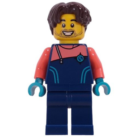 Minifigurka LEGO Arctic Explorer, Dark Blue Wetsuit, Dark Brown Hair