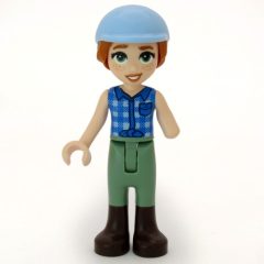 Minifigurka LEGO Autumn, Bright Light Blue Riding Helmet