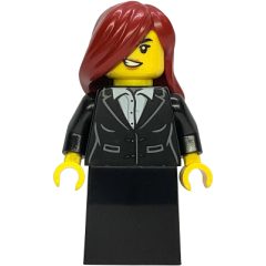 Minifigurka LEGO Bandit, Black Dress, Dark Red Hair