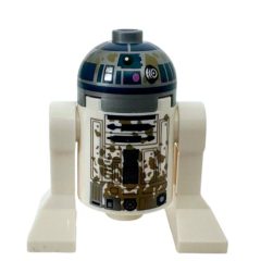 Minifigurka LEGO Astromech Droid, R2-D2, Flat Silver Dome, Mud Stains