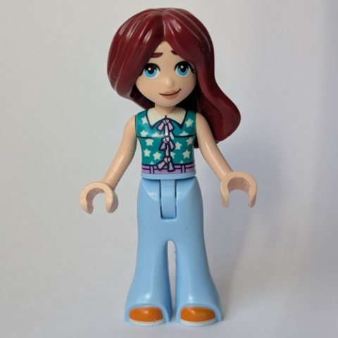 Minifigurka LEGO Paisley, Dark Turquoise Top, Bright Light Blue Pants