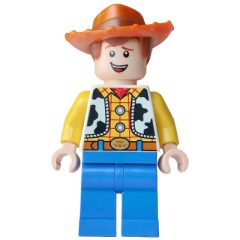 Minifigurka LEGO Woody, Happy, Plain Legs