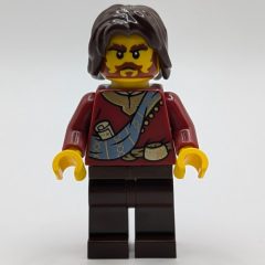 Minifigurka LEGO Dark Red Robes, Dark Brown Legs, Dark Brown Hair