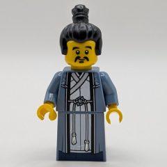 Minifigurka LEGO Su Dongpo, Sand Blue Robes/Dress, Black Hair