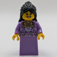 Minifigurka LEGO Medium Lavender Dress, Black Hair