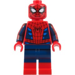 Minifigurka LEGO Spider-Man, Suit with Bue 'Ribs', Plain Legs