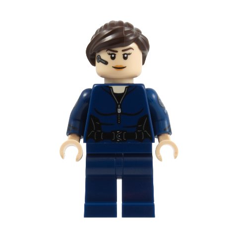 Minifigurka LEGO Maria Hill, Dark Blue Outfit