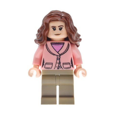 Minifigurka LEGO Hermione Granger, Warm Pink Jacket, Dark Tan Legs