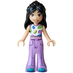 Minifigurka LEGO Liann, White Top, Medium Lavender Pants