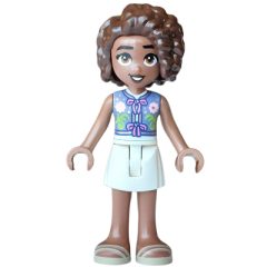 Minifigurka LEGO Aliya, Sand Blue Top, White Skirt