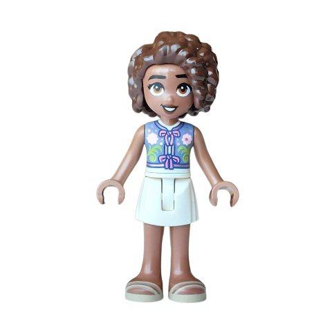 Minifigurka LEGO Aliya, Sand Blue Top, White Skirt