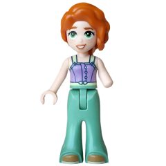 Minifigurka LEGO Autumn, Lavender Top, Sand Green Pants