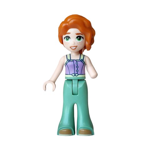 Minifigurka LEGO Autumn, Lavender Top, Sand Green Pants