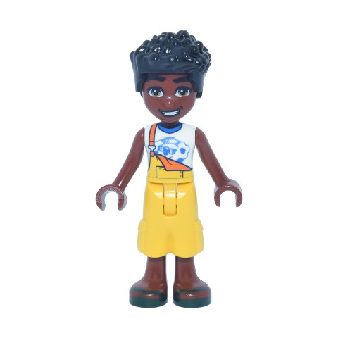Minifigurka LEGO Zac, White Top, Yellow Pants