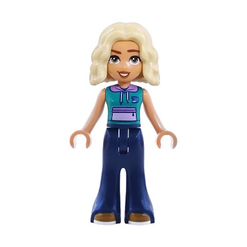 Minifigurka LEGO Nova, Dark Turquoise Top, Dark Blue Pants