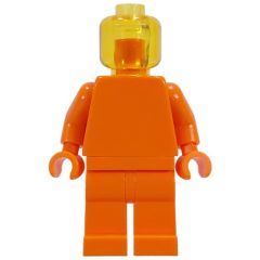 Minifigurka LEGO Monochrome, Orange with Trans-Yellow Head