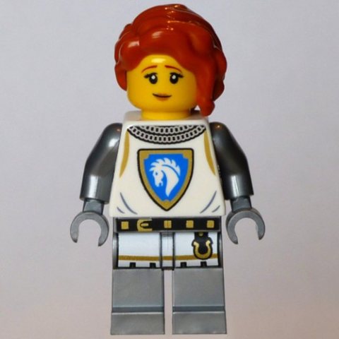 Minifigurka LEGO Horse Knight, Dark Orange Hair