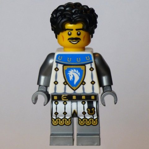 Minifigurka LEGO Horse Knight, Black Hair