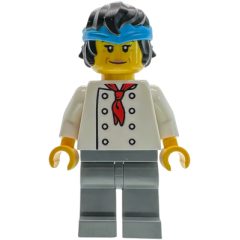 Minifigurka LEGO Naomi, Sushi Chef, Black Hair