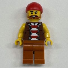 Minifigurka LEGO Sailor, Dark Orange Legs, Red Bandana