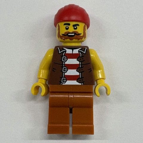 Minifigurka LEGO Sailor, Dark Orange Legs, Red Bandana