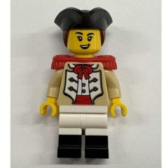 Minifigurka LEGO Marine, Female, Red Epaulette, Black Tricon
