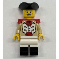 Minifigurka LEGO Marine, Male, Red Epaulette, Black Tricorn
