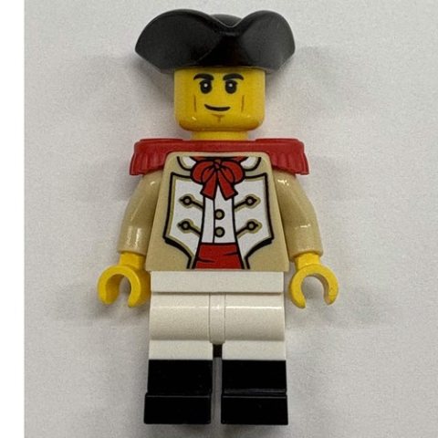 Minifigurka LEGO Marine, Male, Red Epaulette, Black Tricorn