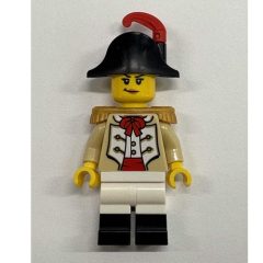 Minifigurka LEGO Marine, Female, Gold Epaulette, Black Bicorn