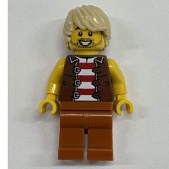 Minifigurka LEGO Sailor, Dark Orange Legs, Tan Hair