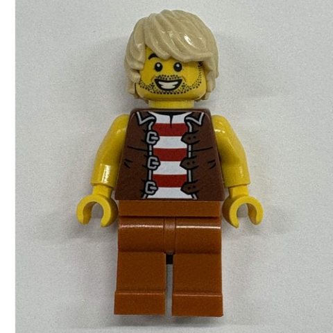 Minifigurka LEGO Sailor, Dark Orange Legs, Tan Hair