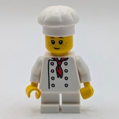 Minifigurka LEGO Chef, White Short Legs