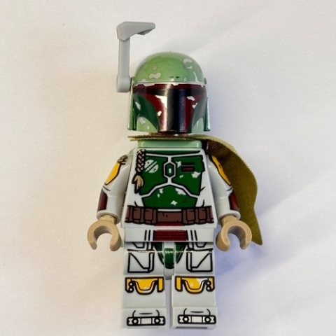 Minifigurka LEGO Boba Fett, Helmet, Jetpack Neckwear, Printed Arms, Nougat Head, Pauldron