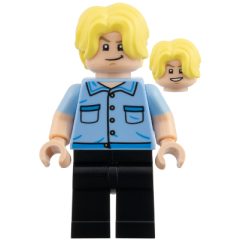 Minifigurka LEGO Sanji, Bright Light Blue Shirt