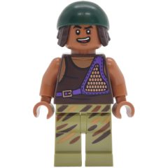 Minifigurka LEGO Usopp, Dark Green and Olive Green Outfit