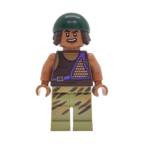 Minifigurka LEGO Usopp, Dark Green and Olive Green Outfit