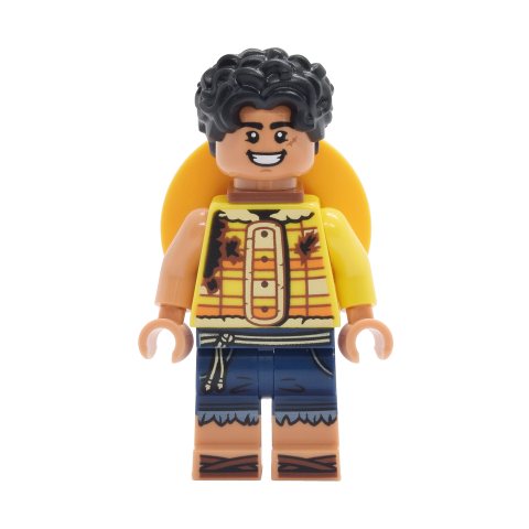 Minifigurka LEGO Monkey D. Luffy, Neck Bracket, Yellow Shirt